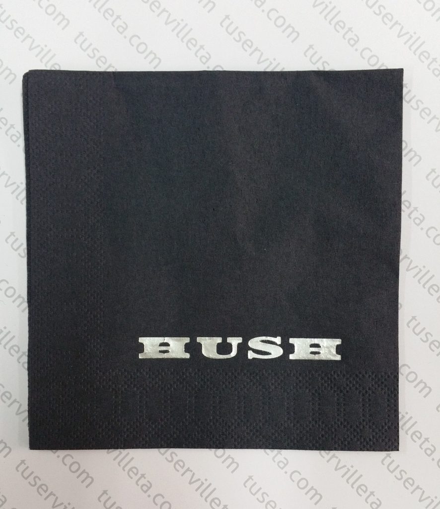 Servilleta Personalizada HUSH