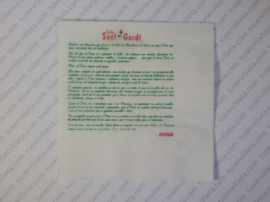 Servilletas Impresas San Gordi