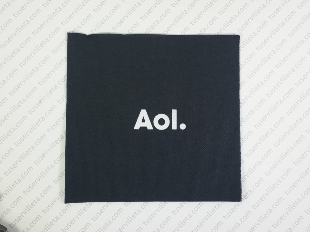 Servilleta Impresa Aol.