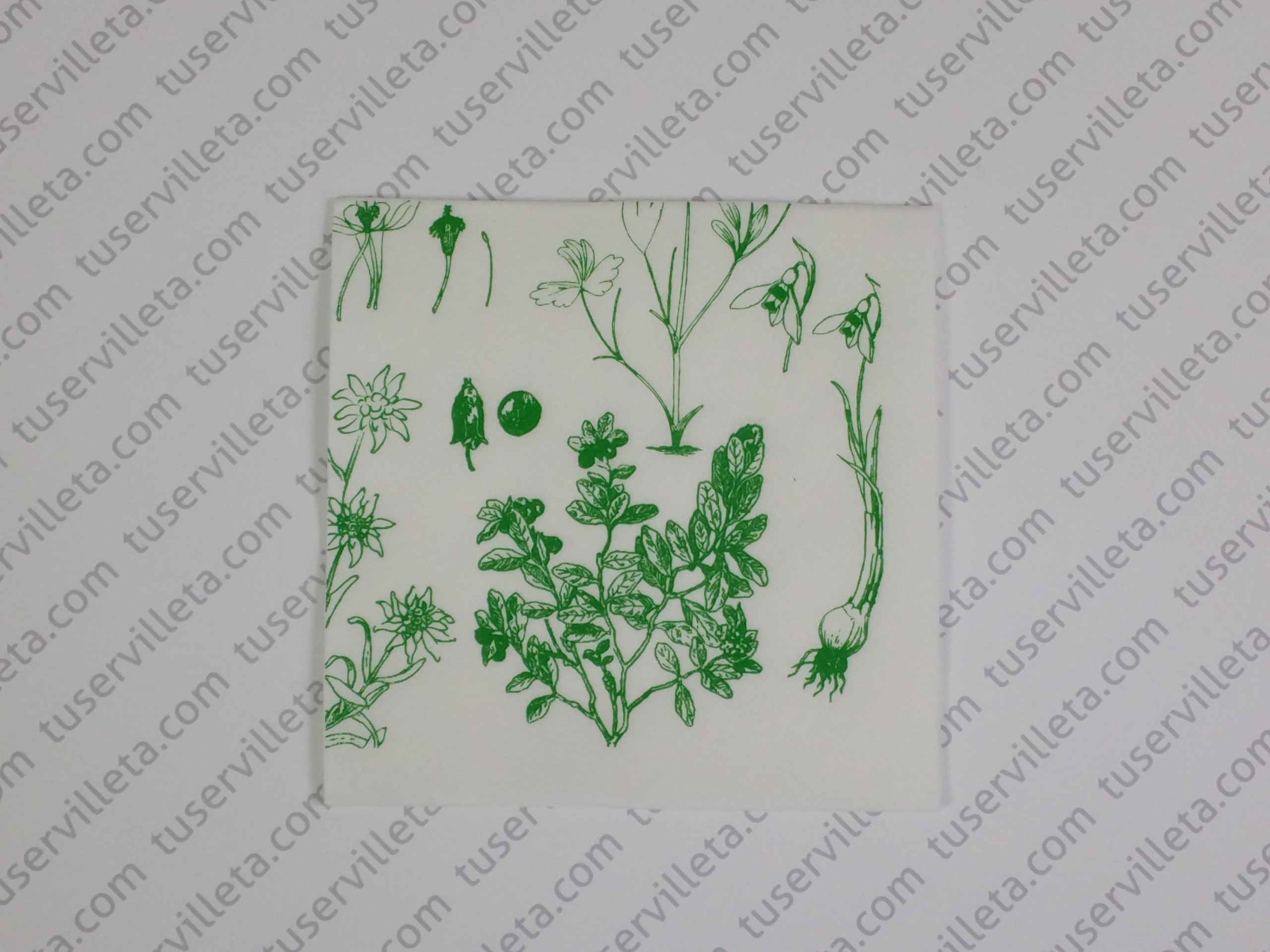 Servilletas Impresas Plantas