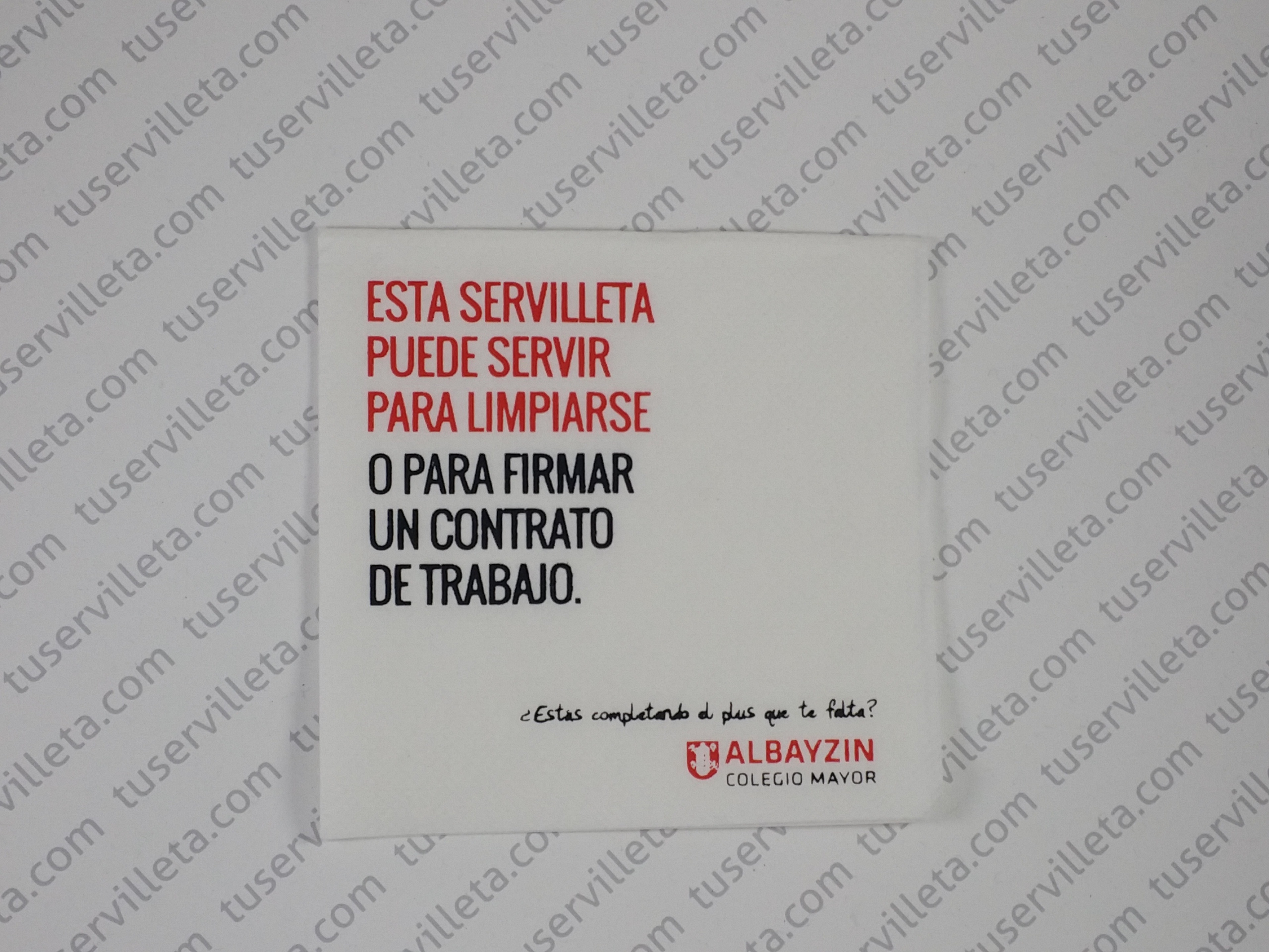 Servilletas Colegio Albayzin